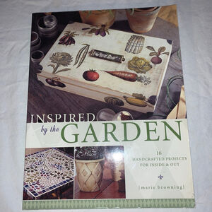 Unbranded Arts & Crafts Book: Inspired by the Garden, White Green, One Size